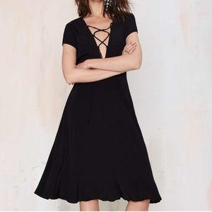 Nasty Gal Lace Up Dress